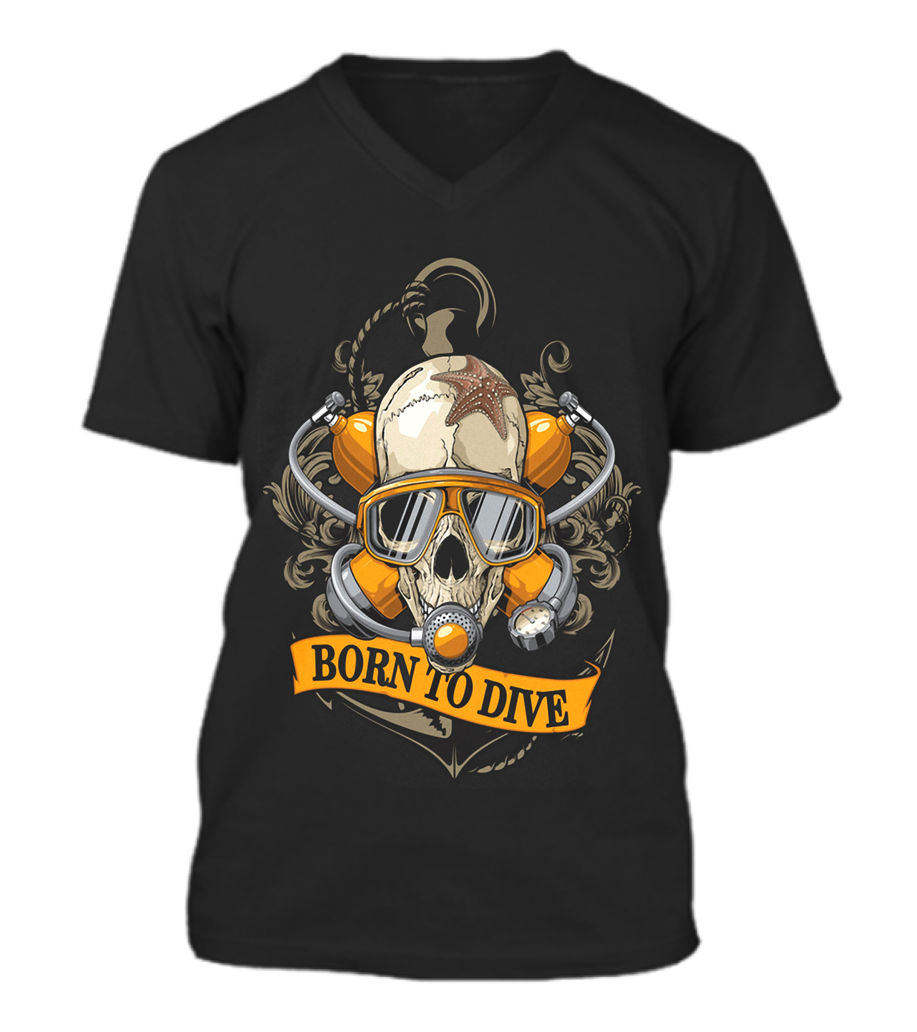 Scuba Diving (6) V-Neck Unisex T-Shirt 