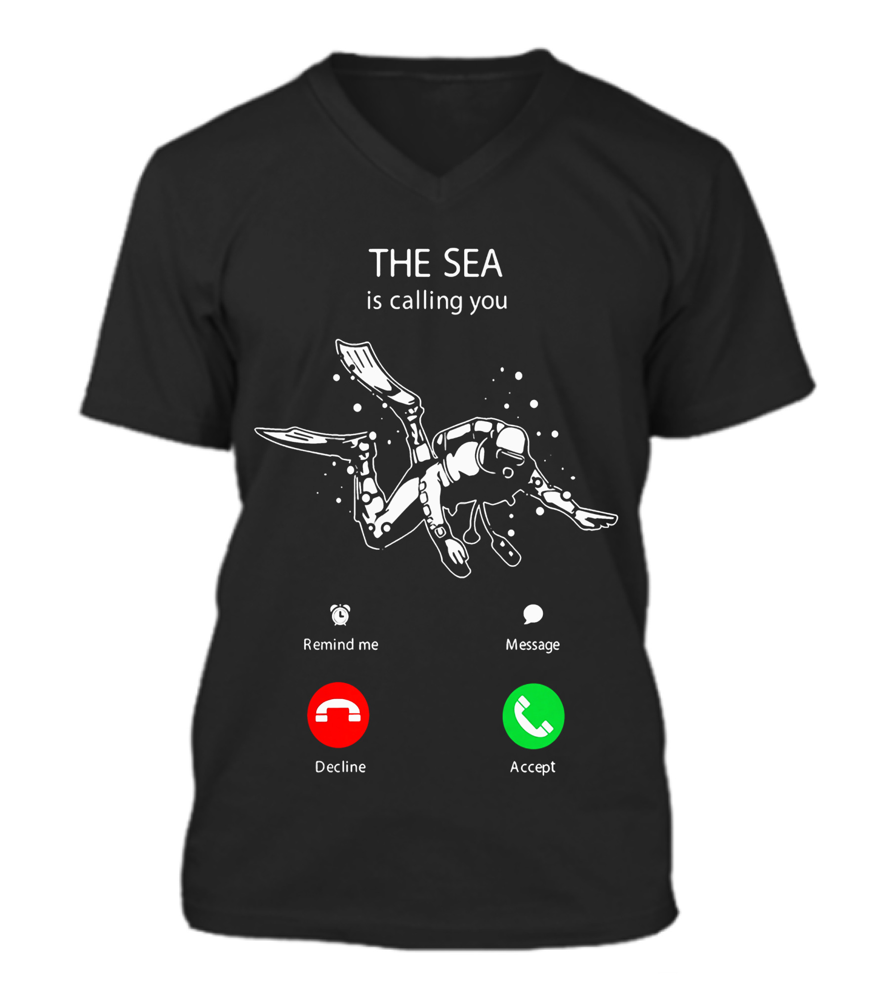 Scuba Diving (1) V-Neck Unisex T-Shirt 