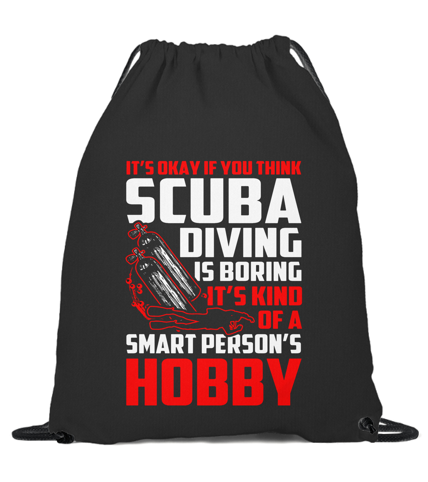 Scuba Diving (8) Drawstring Bag 