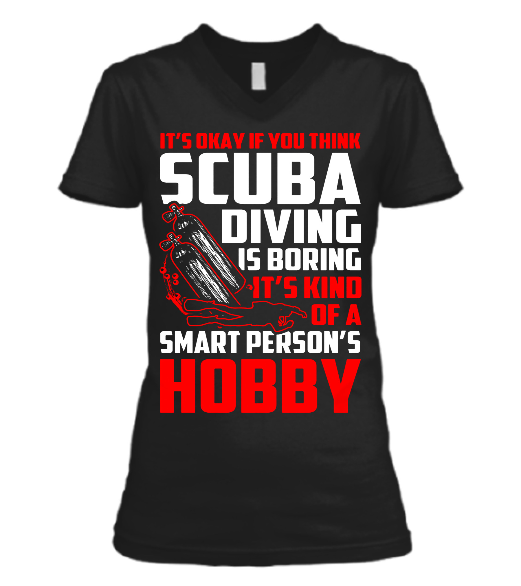 Scuba Diving (8) V-Neck Womens T-Shirt 
